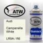 Preview: Audi, Campanella White, LR9A / R6: 400ml Sprühdose, von ATW Autoteile West.